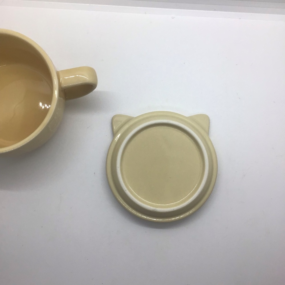 NWOT Cute Ceramic Cat Mug Cup with Cat Lid, Coffee, Tea Cat Lovers - Picture 5 of 7
